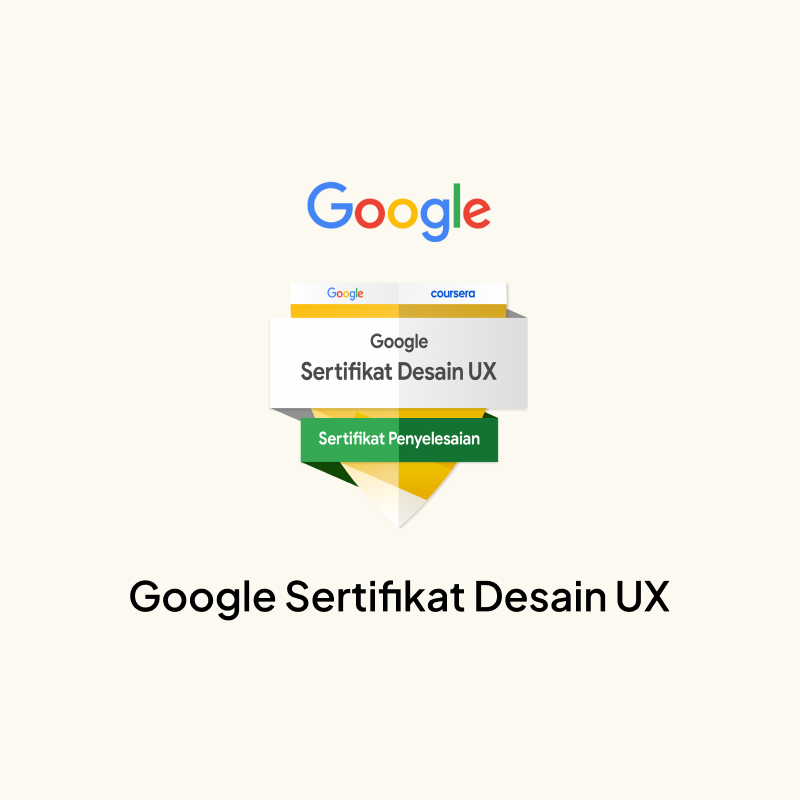 Credly Badge of Sertifikasi Desain UX Google